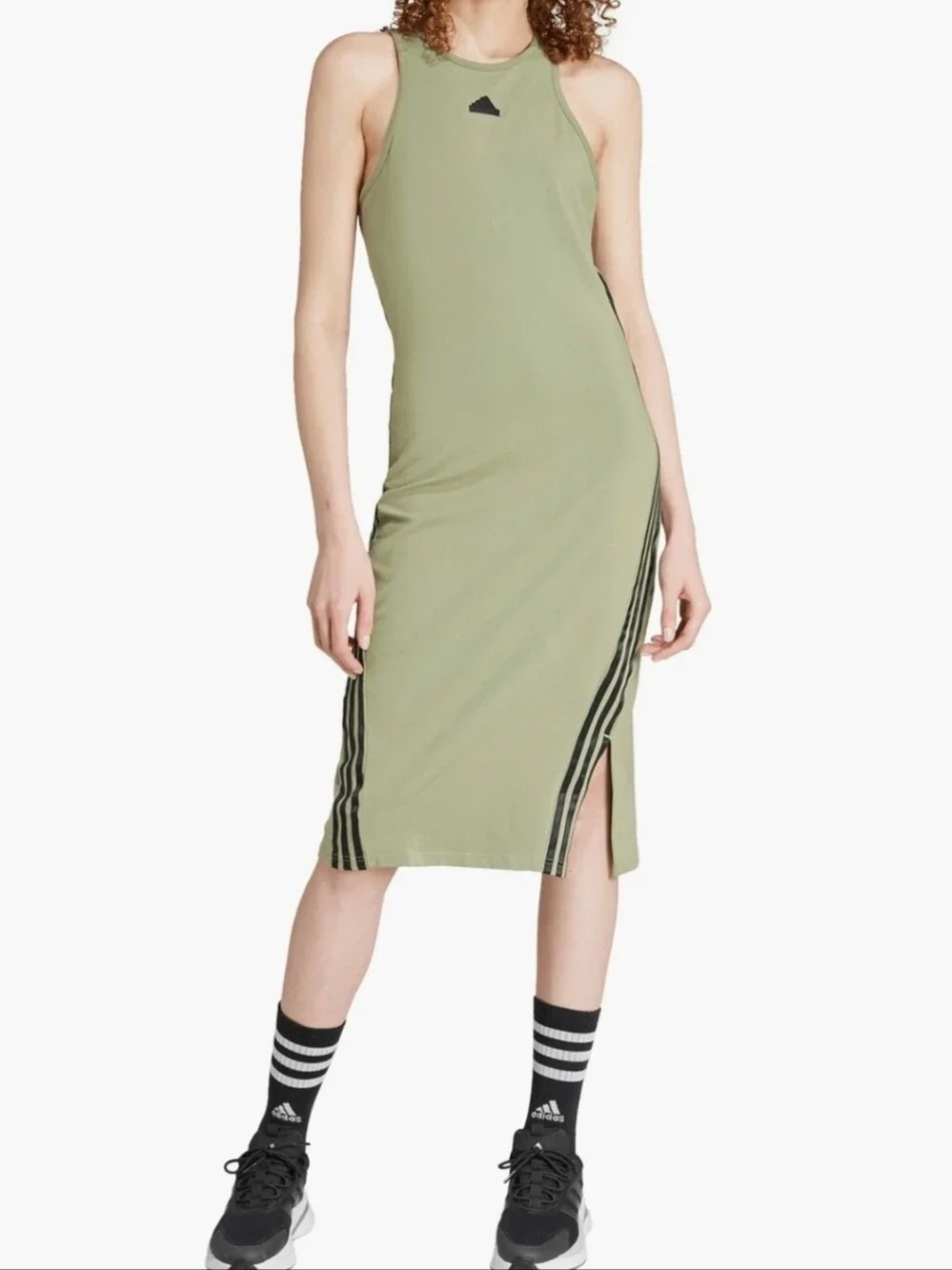 Adidas Women’s Olive Green Racerback Midi Dress